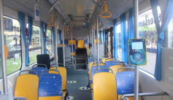 Ilustrasi kabin bus listrik BYD yang diuji coba oleh Transjakarta